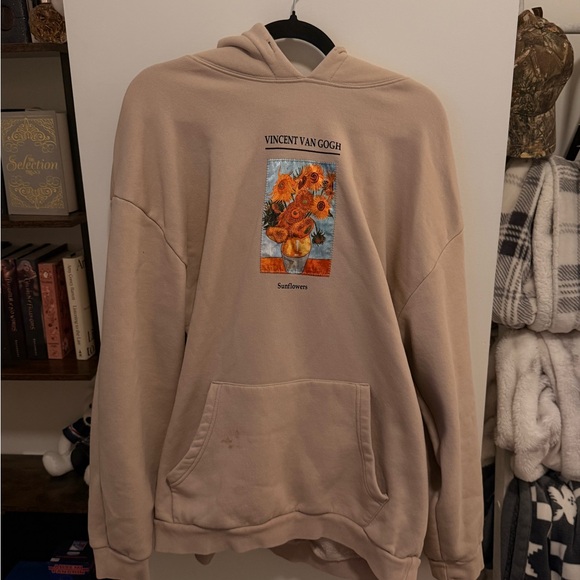 Other - Sunflowers Beige Hoodie Sweatshirt